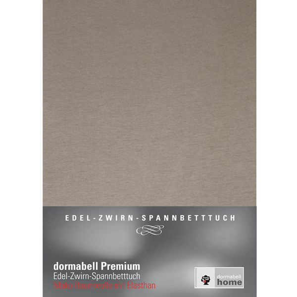 dormabell Premium Jersey Bettlaken Taupe