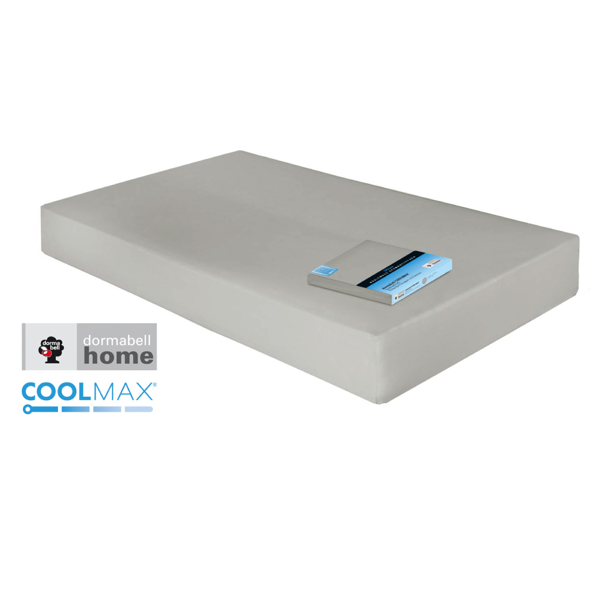 dormabell Coolmax Spannbettlaken lichtgrau