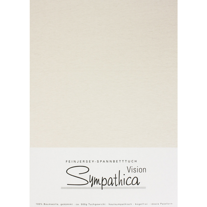 Sympathica Vision Jersey Bettlaken Ecru