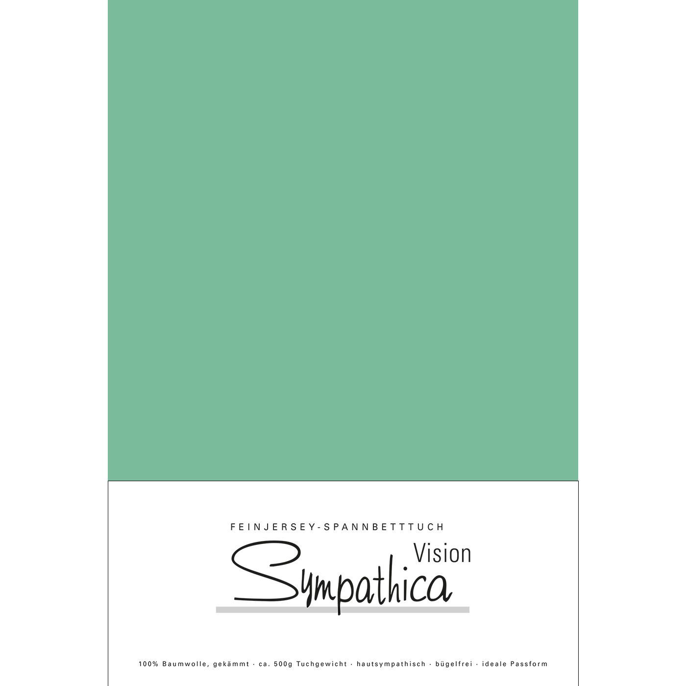 Sympathica Vision Jersey Spannbettlaken jade