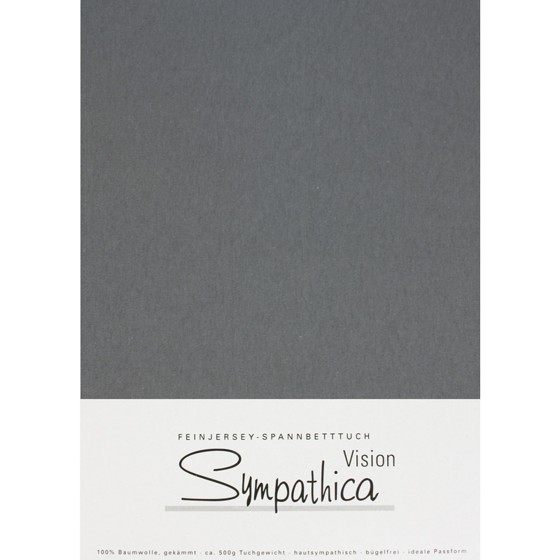 Sympathica Vision Jersey Bettlaken Anthrazit