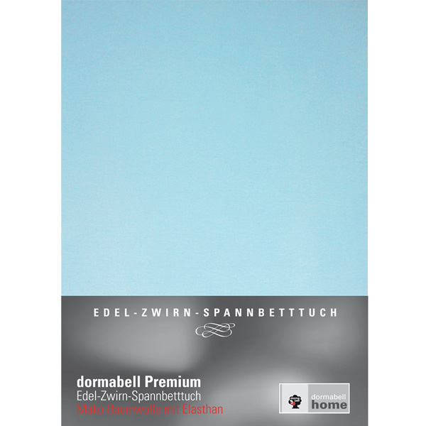 dormabell Premium Jersey Bettlaken Hellblau