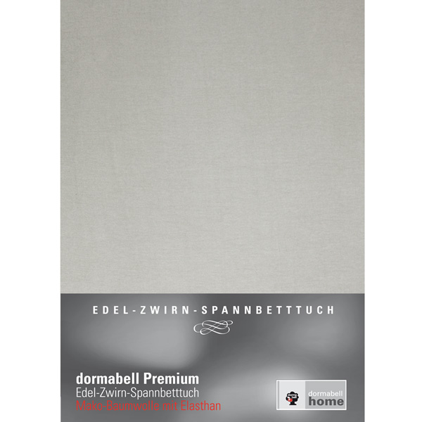 dormabell-premium-spannbetttuch-lichtgrau dormabell Premium Jersey Bettlaken Lichtgrau