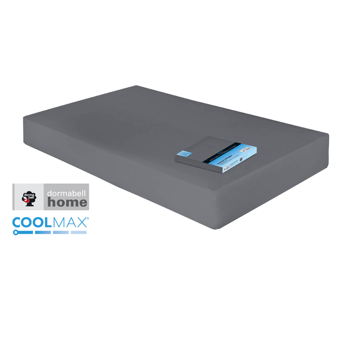 dormabell Coolmax Spannbettlaken dunkelgrau