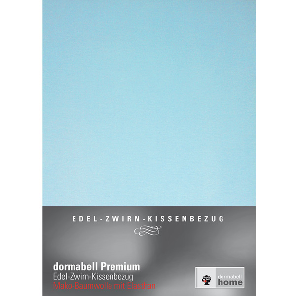 dormabell Premium Jersey Kissenbezug Hellblau