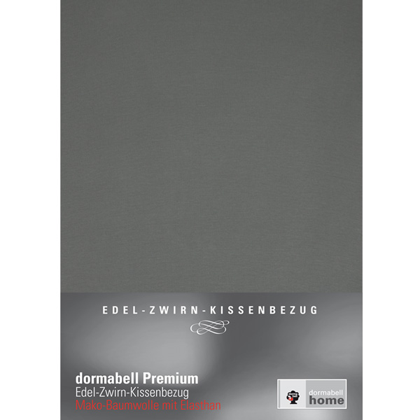 dormabell Premium Jersey Kissenbezug Dunkelgrau