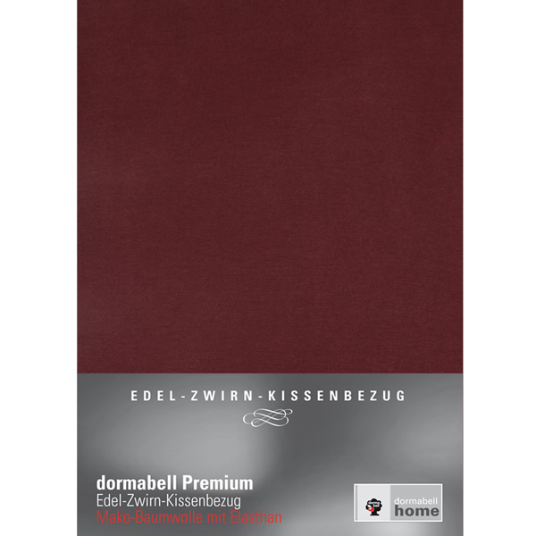 dormabell-premium-kissenbezug-dunkelrot dormabell Premium Jersey Kissenbezug Dunkelrot
